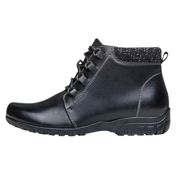 Propet Women's Delaney Leather Ankle Booties Black Size 6 1/2 - Picture 3 of 5